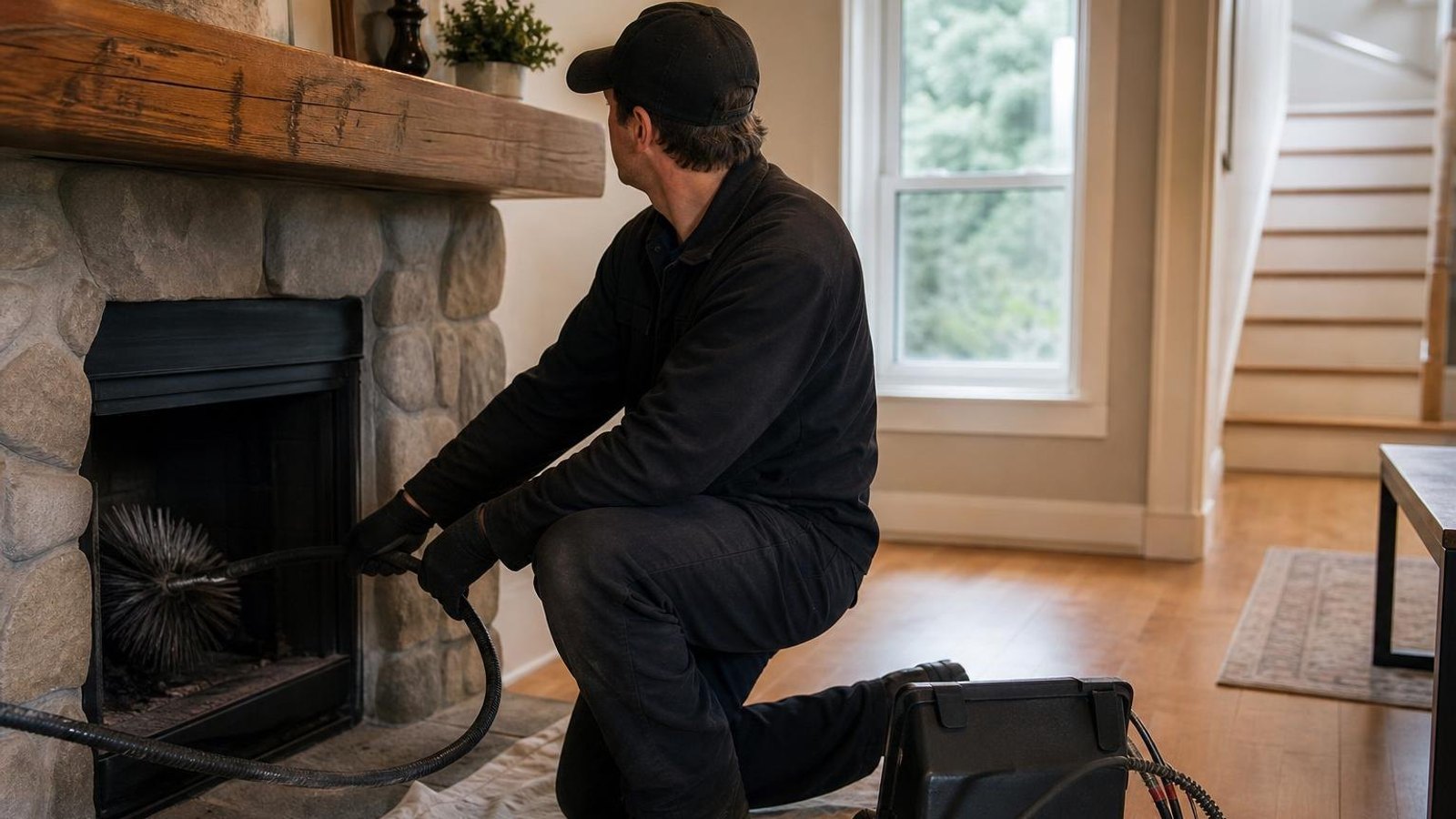 Practical chimney sweep & inspection in Abington